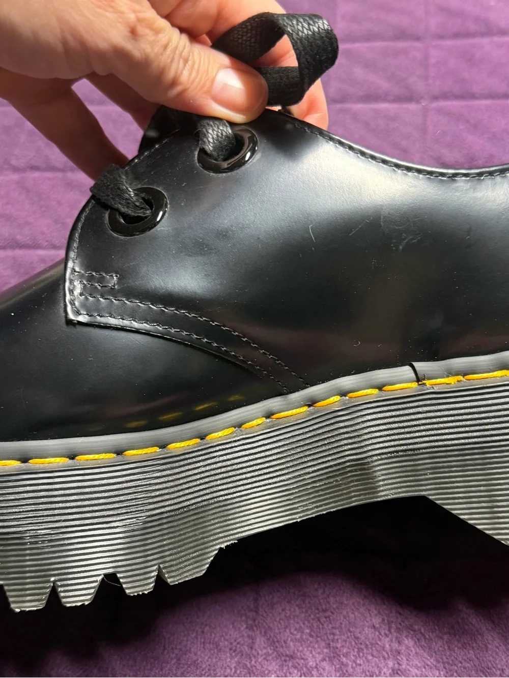 Dr. Martens  1461 SMOOTH LEATHER PLATFORM SHOES